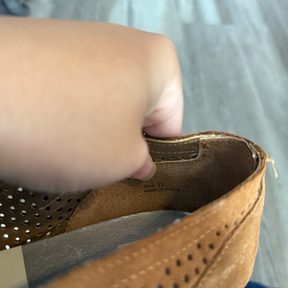 Dolce Vita Jhenee Brown Suede Perforated Women's Platform Loafers - Picture 8 of 9